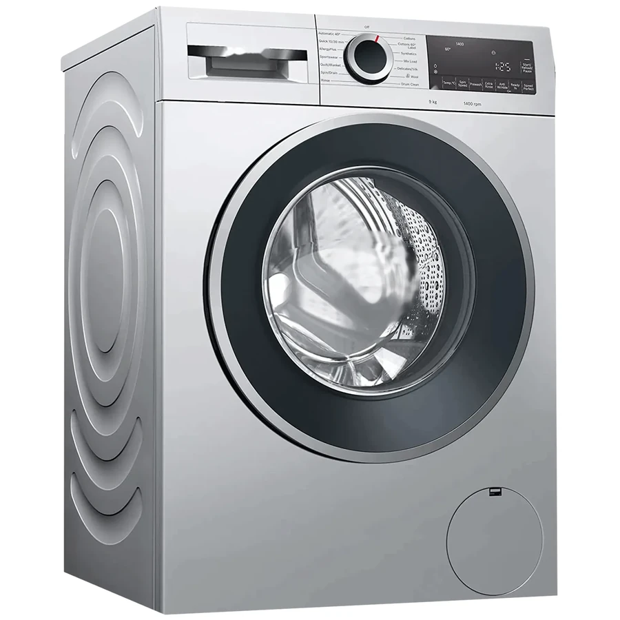 Bosch washing machine being serviced at a customer's home